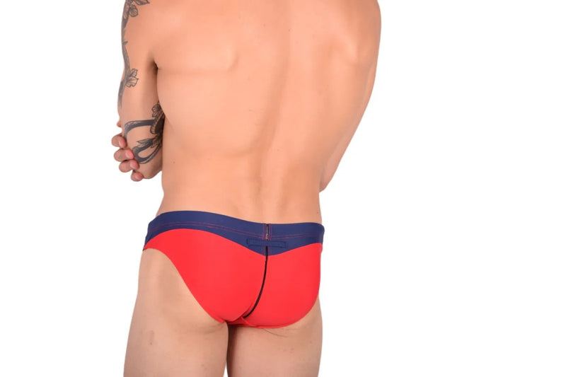 Maillots de bain Marcuse Aquaholic Slip de bain Rouge 4