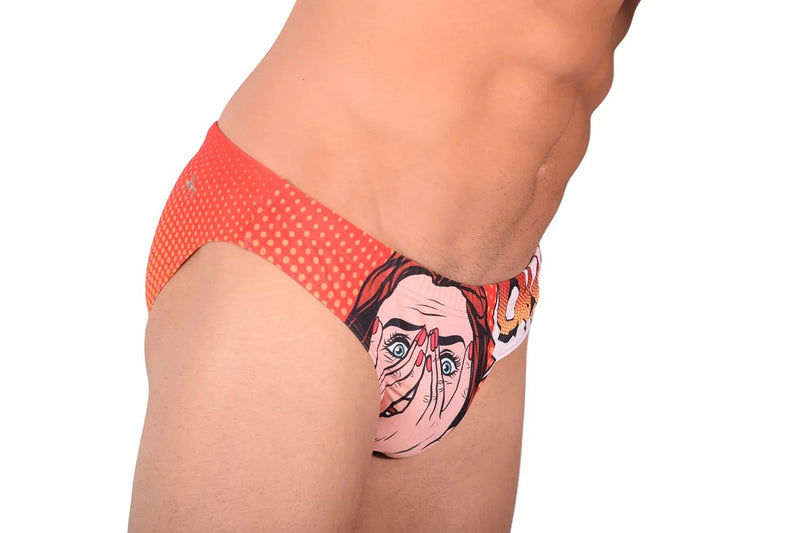 Slip de Bain Marcuse Anime Rouge 2