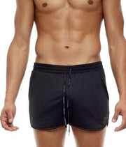Short Modus Vivendi Diagonal Tricot Jogging-Cut Shorts Adjustable Black 10353