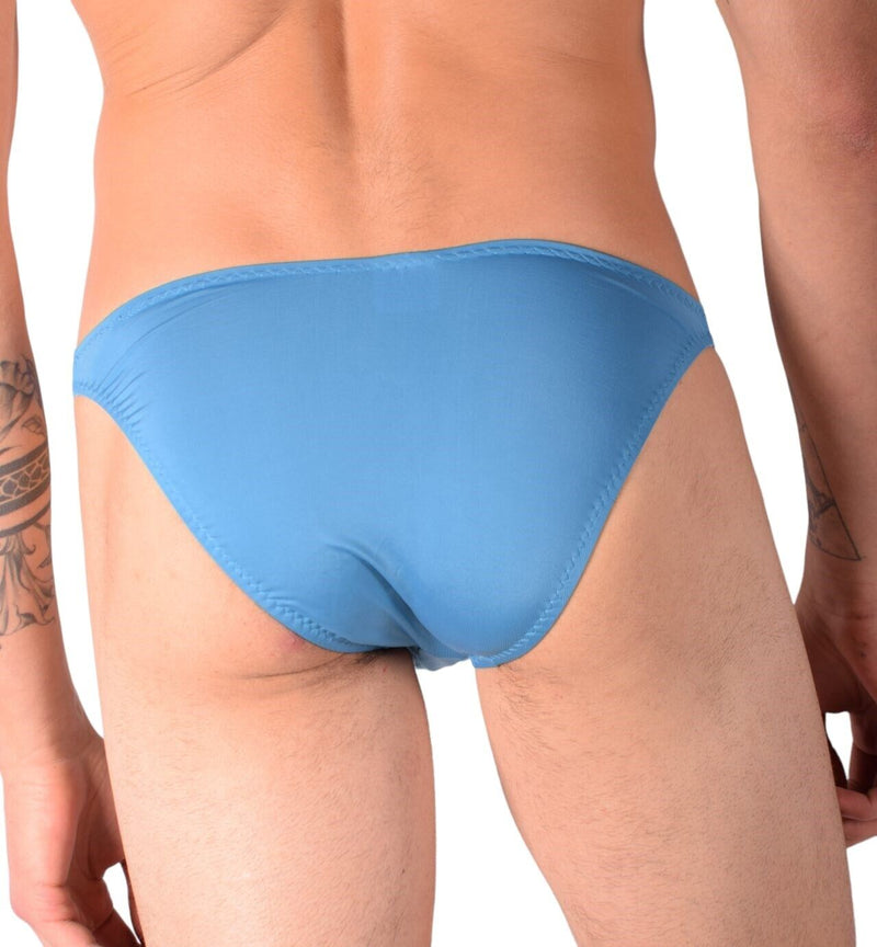 Skinz Swim - Briefs Smooth Front Mens Bikini - Cut Swimwear Saphire 4511 15