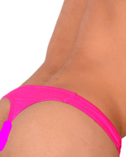 S/M SMU Men Swim Tanning Underwear Thongs Pink 33804 MX175