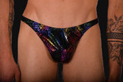S/M SMU Mens Dancing Thong Underwear Flash Print 33443 MX112