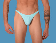 S/M SMU Mens Sensual Thin Tanning Thong Aqua 33410 MX112