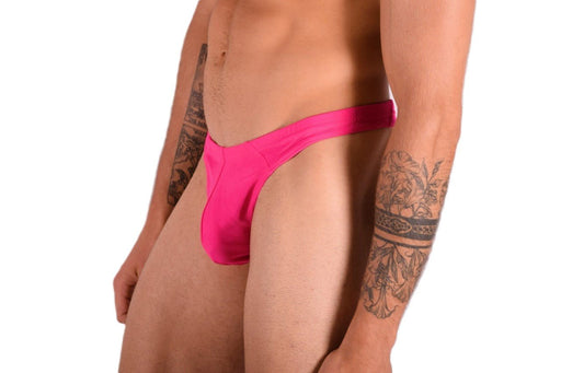 S/M SMU Mens Swim Tanning Thong Pink 33442 MX112