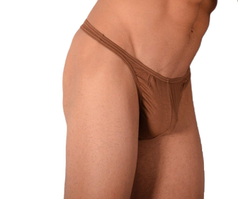 S/M SMU Mens Underwear Thong Bronze 33336 MX116
