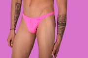 S/M SMU Mens Underwear Thong Pink 33326 MX113
