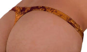 S/M SMU Sensual Thong Golden Wine 33499 MX133
