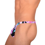 S/M SMU Sheer Multicolor Thong MX19 340072
