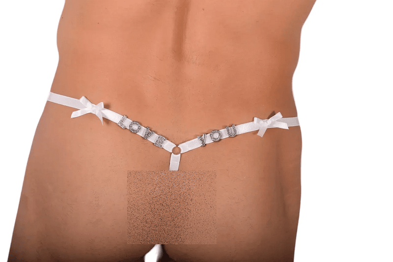 S/M SMU String White Multi Hearts MX10 1005681