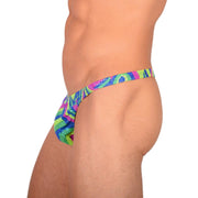 S/M SMU Tanning Walking around sheer Multicolor Party Thongs MX19 339972