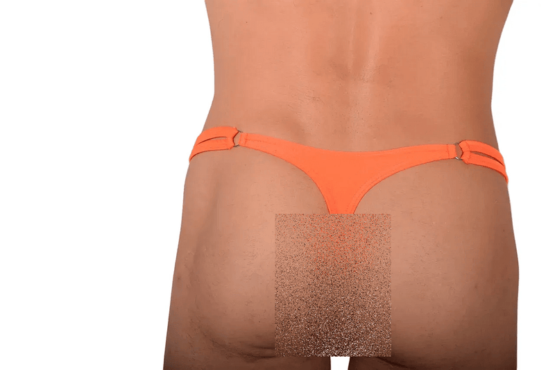 S/M SMU Thong Rhinestones Orange 30''32'' Waist MX10 1006053