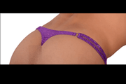 S/M SMU Thong Rhinestones Purple 30''32'' Waist MX10 1005964