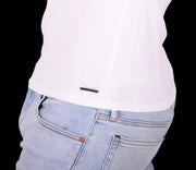 SMALL Calvin Klein Cotton Stretch V - Neck White T-Shirt MX163