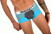 SMALL Daddy Underwear Sexy Boxer Trunk Turquoise DDG002 MX3