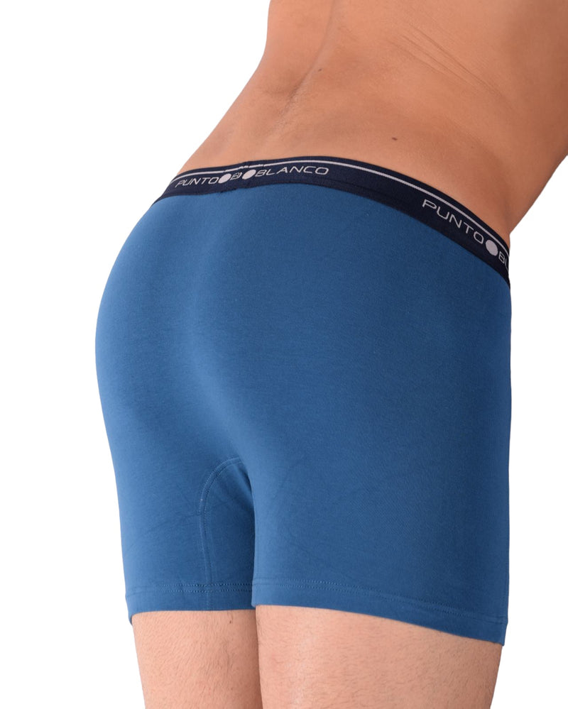SMALL Mens Punto Blanco Basics Short Boxer Blue 53438 Pu20