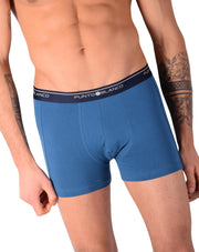 SMALL Mens Punto Blanco Basics Short Boxer Blue 53438 Pu20
