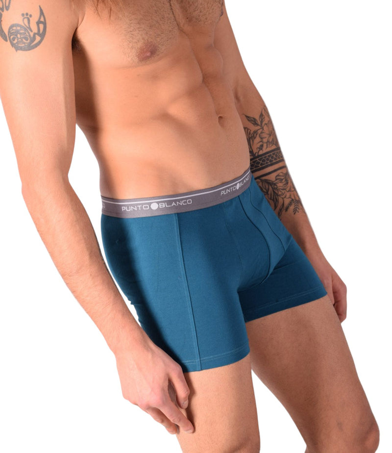 SMALL Mens Punto Blanco Basics Short Boxer Blue 53438 Pu20