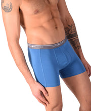 SMALL Mens Punto Blanco Basics Short Boxer Blue 53438 Pu35