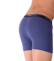 SMALL Mens Punto Blanco Basics Short Boxer Blue Print 53438 Pu32
