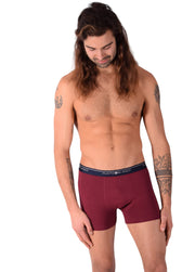 SMALL Mens Punto Blanco Basics Short Boxer Burgundy 53438 Pu36