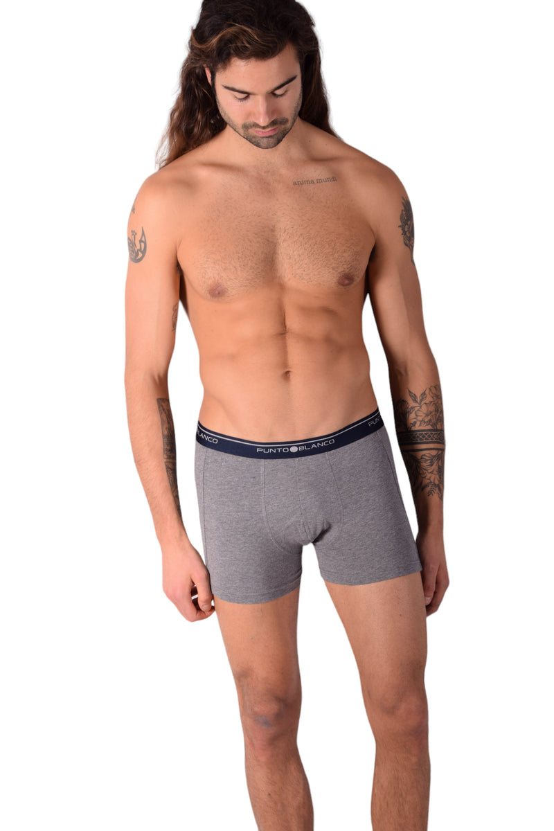 SMALL Mens Punto Blanco Basics Short Boxer Grey 53438 Pu11