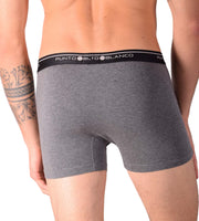 SMALL Mens Punto Blanco Basics Short Boxer Grey 53438 Pu39
