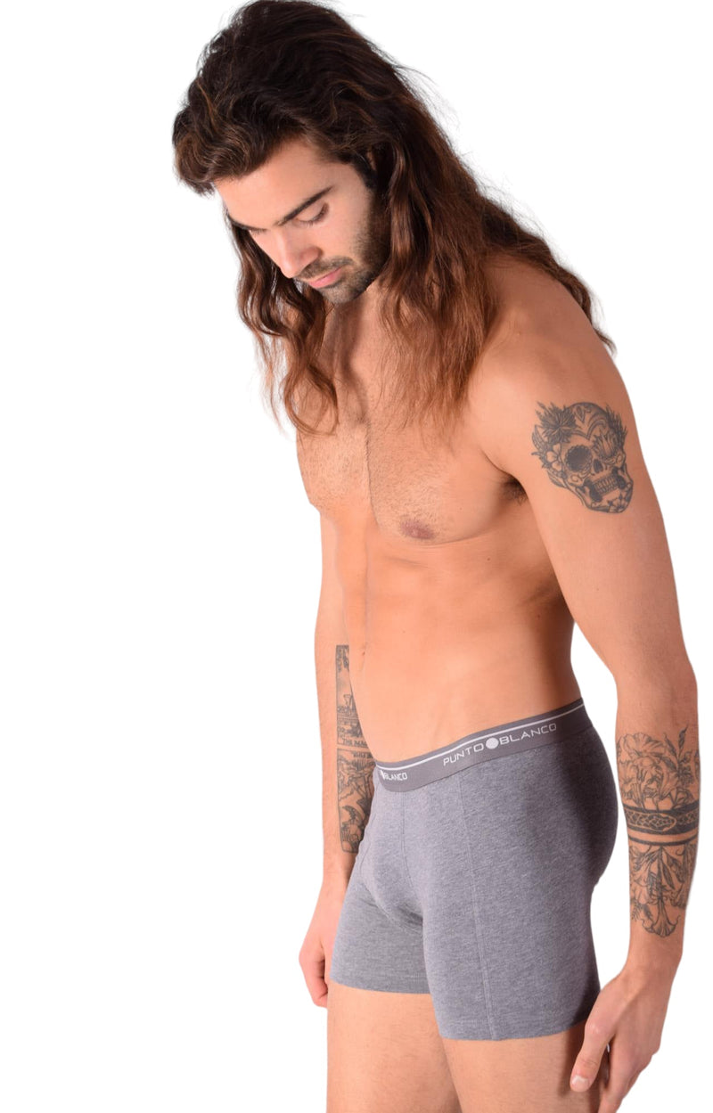 SMALL Mens Punto Blanco Basics Short Boxer Grey 53438 Pu41