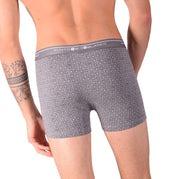 SMALL Mens Punto Blanco Basics Short Boxer Grey Print 53438 Pu33