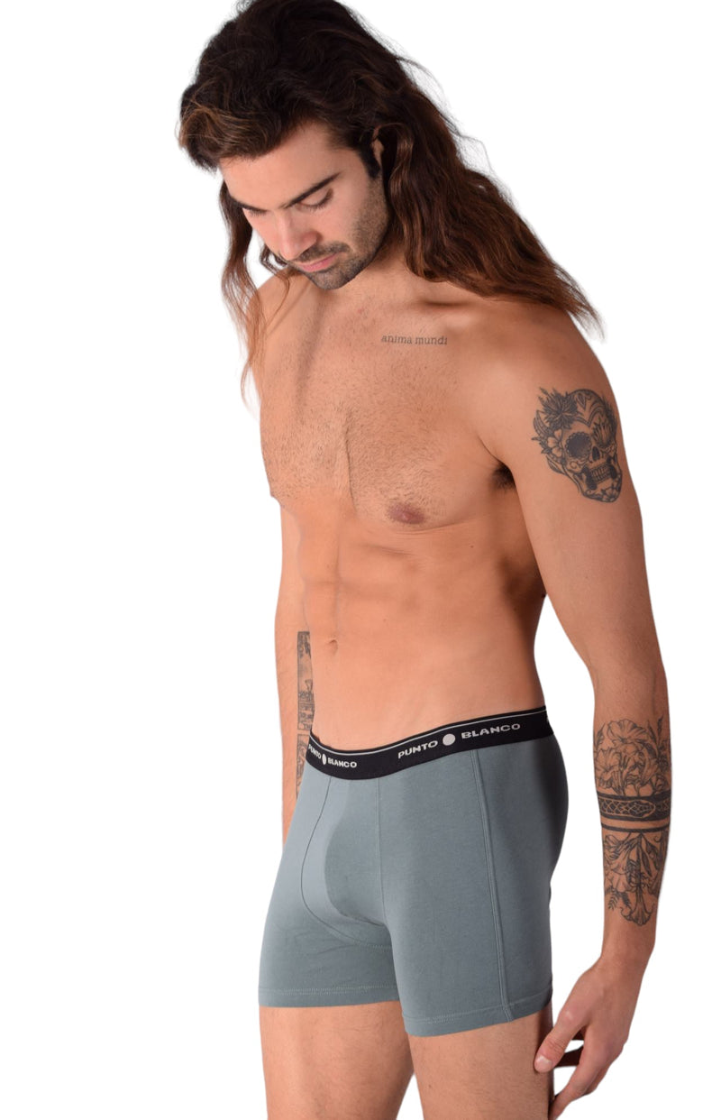 SMALL Mens Punto Blanco Basics Short Boxer Pale Green 53438 Pu7