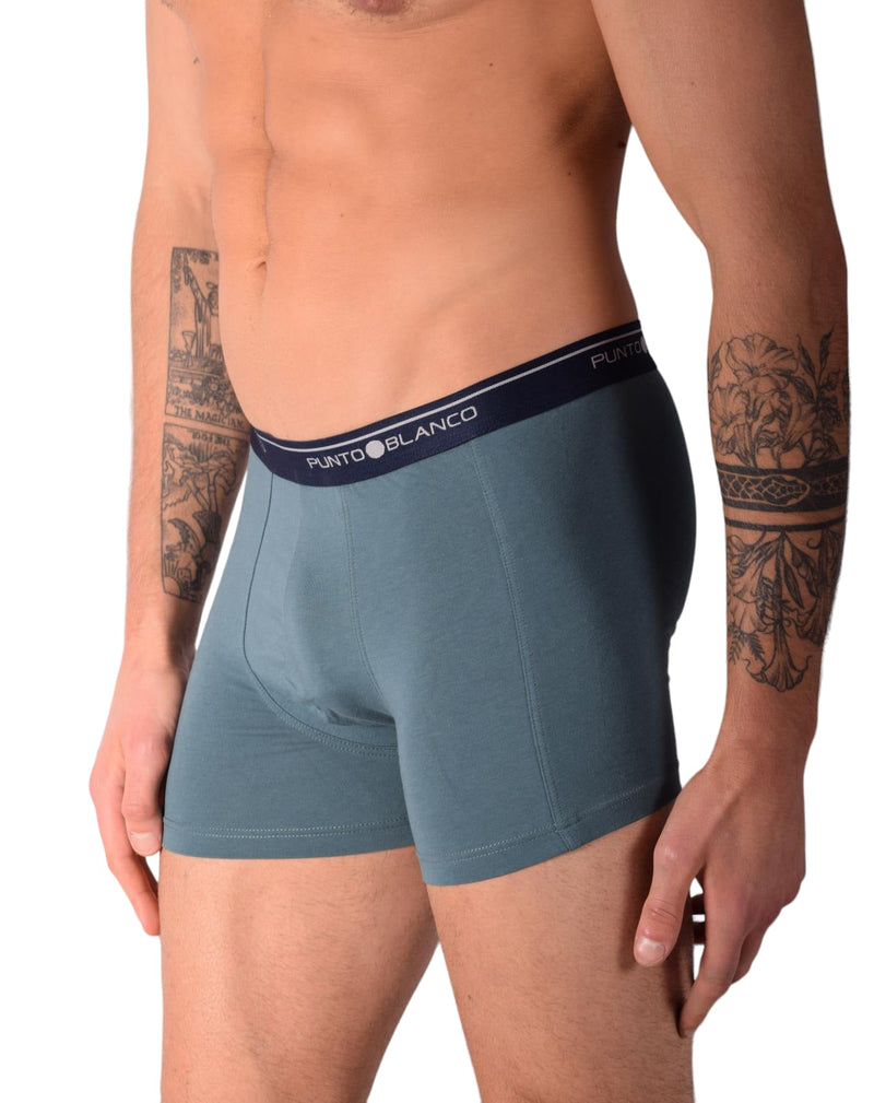Small Punto Blanco Basics Boxer Green Emerald 53438 PU131