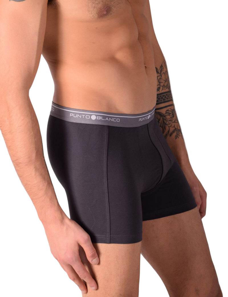 Small Punto Blanco Basics Short Boxer Grey 53438 P31