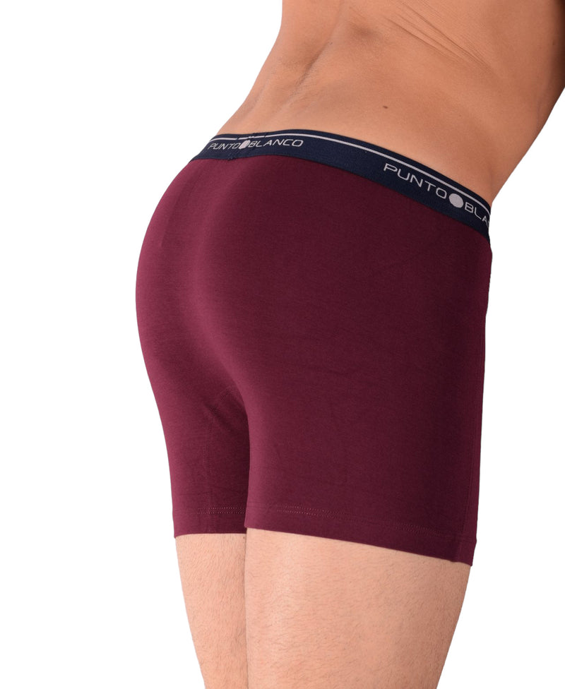 SMALL Punto Blanco Basics Short Boxer Wine 53438 Pu37