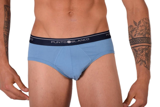 Small Punto Blanco Brief Basix Briefs Sustainable Cotton Pale Blue 53489 P182