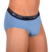 SMALL Punto Blanco Brief Sporty Slip Cotton Comfy Slip Light Blue 33663 MX151