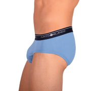 SMALL Punto Blanco Brief Sporty Slip Cotton Comfy Slip Light Blue 33663 MX153