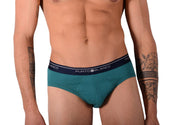Small Punto Blanco Briefs Basix Green 53489 - 10 P196