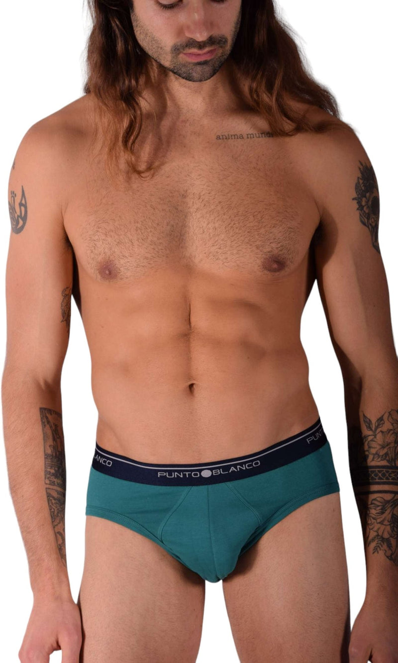 Small Punto Blanco Briefs Basix Green 53489 - 10 P195