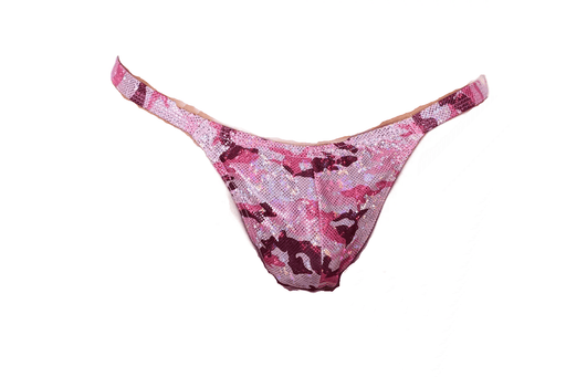 Small SMU Swim Tanning Thongs in Pink Flash SX 1006172