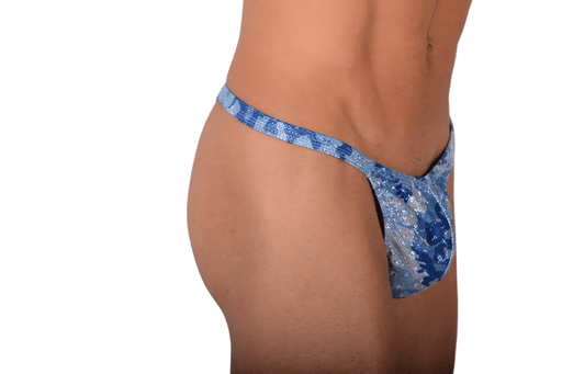 SMALL SMU Swimwear Wear Thong Aqua Flash SX1006161
