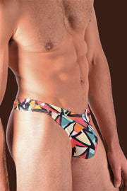 SMU Abstract Soft Thong multicolor 400704 41