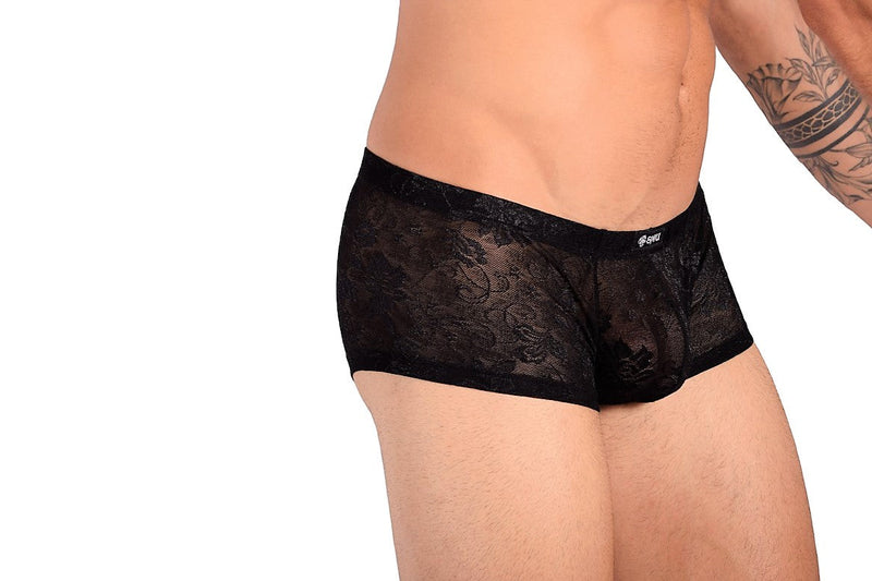 SMU Aristocrat Lace Sheer Mini boxer Black 100705 H53