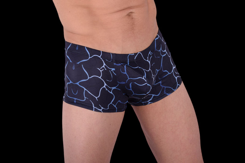 SMU Artistic Mini Boxer Brief sporty cut Mixed Blues P01005 H50