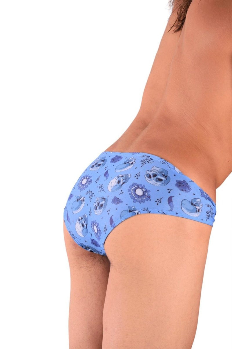 SMU Briefs Printed Skulls Mini - Brief in Blue P01003 H165
