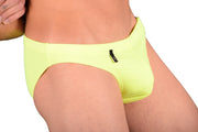 SMU Detachable Swim-Brief  Snug Pouch Swimwear Lime MX7