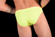 SMU Detachable Swim-Brief  Snug Pouch Swimwear Lime MX7