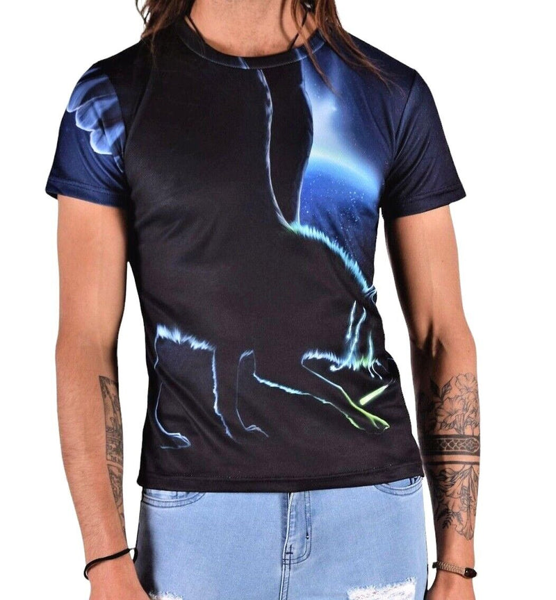 SMU Fashion T-Shirt 'Return From Darkness' Bold Electric Wolf Shirts A