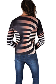 SMU Limited Long Sleeves Shirt 3D Effect Black - Copper 32441 B6