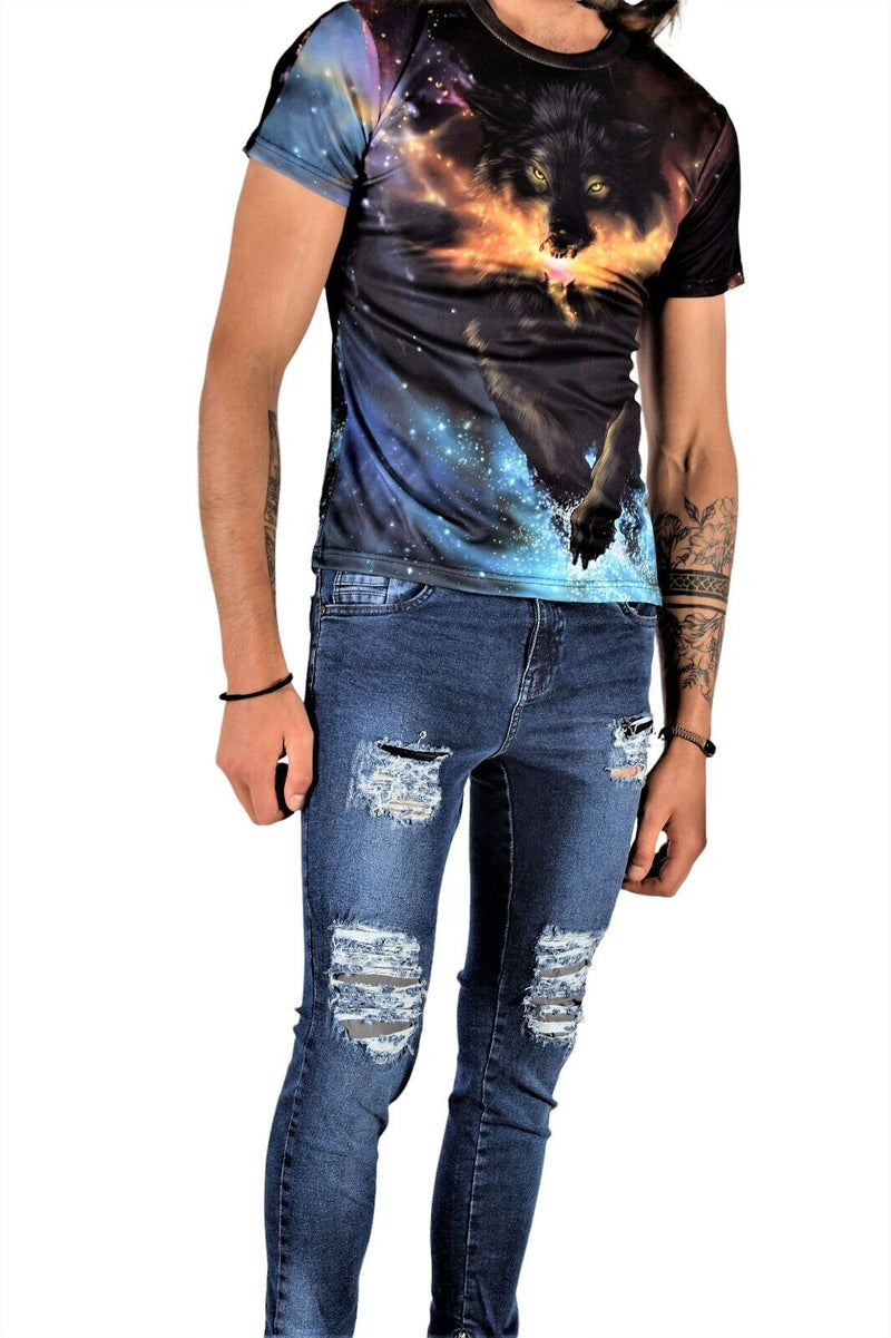 SMU Limited T-Shirt Night Sky Magical Wolf Mystical Shirts