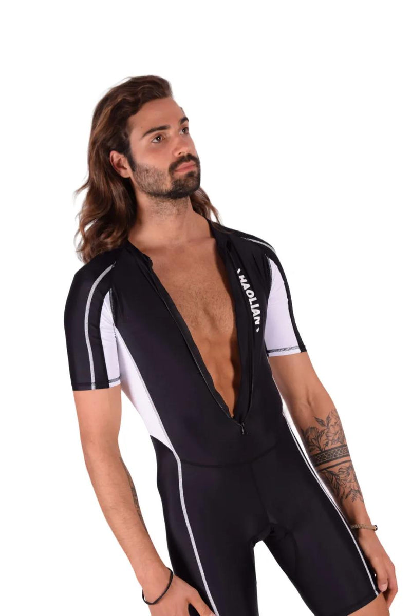 SMU Singlet Competition Swimwear Diving Bodysuit Short Black 2B1