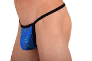 SMU Splash Tiny G-String Blue D-100614 8